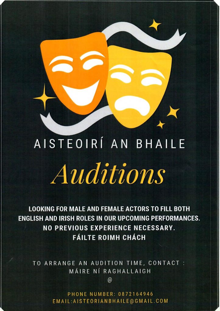 Auditions Actors Moycullen